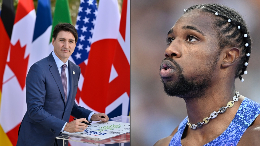 Canadian prime minister responds to Noah Lyles over resurfaced comments after 4x100m relay