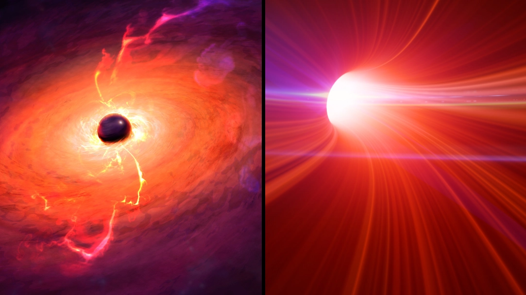 James Webb Space Telescope discovers 'extremely red' supermassive black hole that's eating everything around it