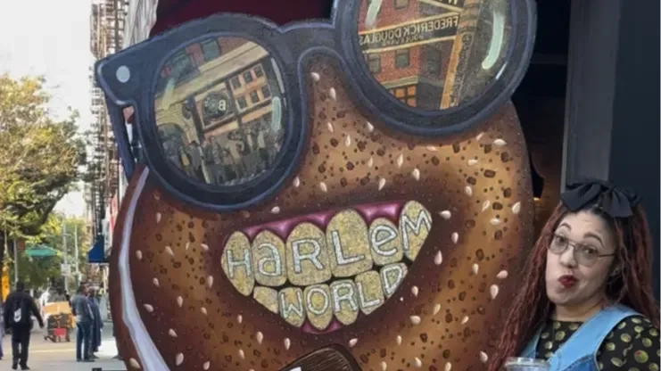 Bagel shop removes cartoon sign after being accused of 'blackface'