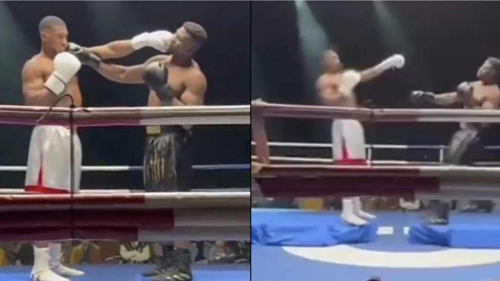 Boxing fans claim 'script has been leaked' for Anthony Joshua vs Francis Ngannou fight
