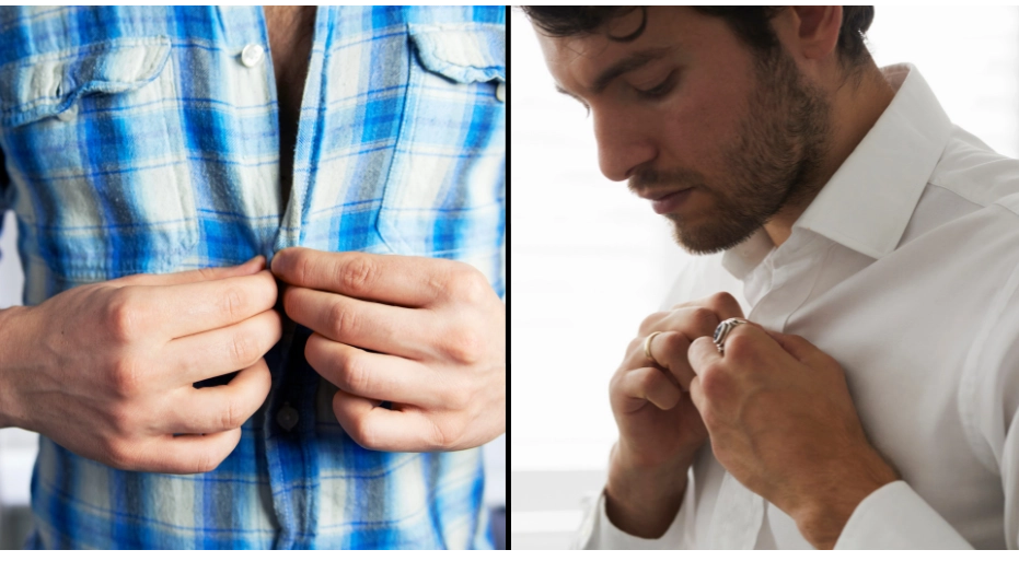Reason why men’s shirt buttons are on a different side to women’s