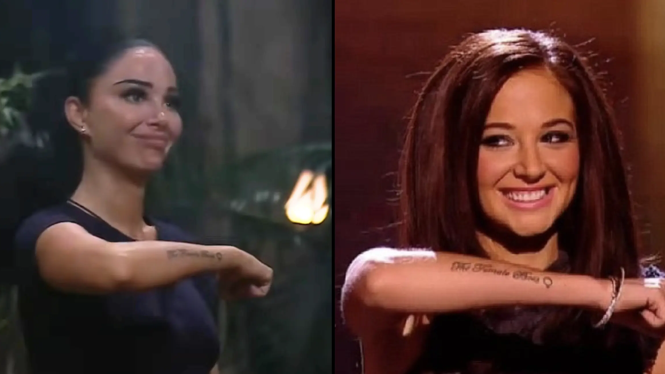 Tulisa's iconic tattoo explained as she's asked to show it off to I'm A Celeb campmates
