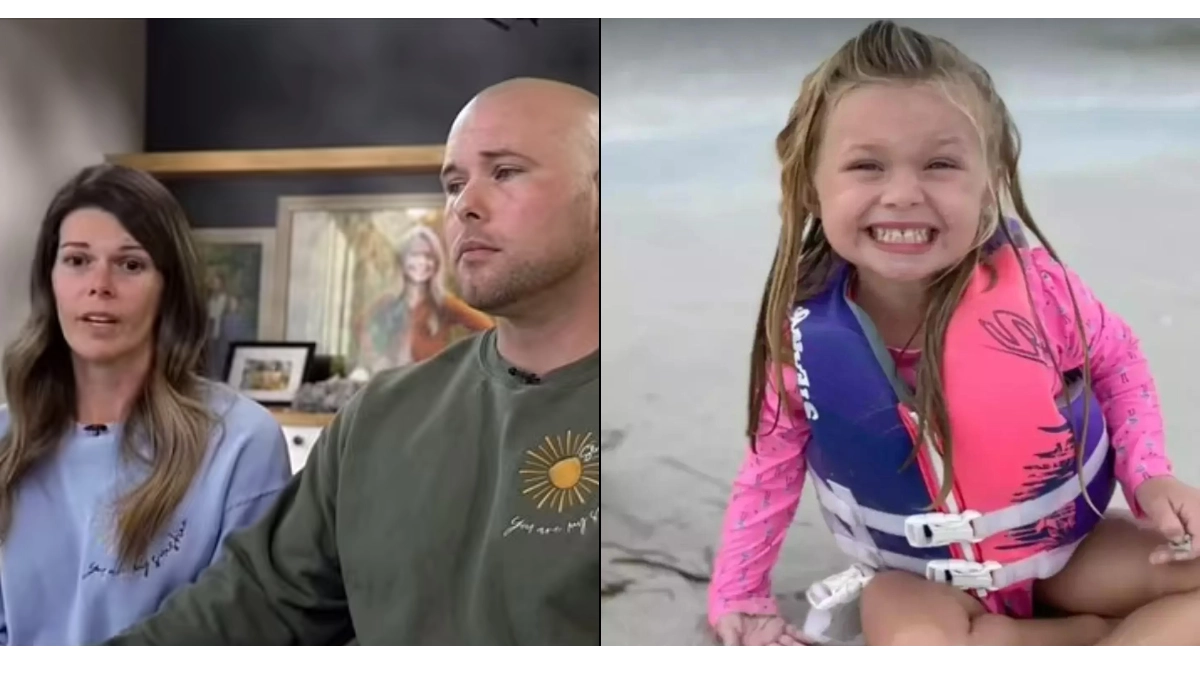 Parents of seven-year-old girl who died after being buried alive in sand hole she dug at beach speak out