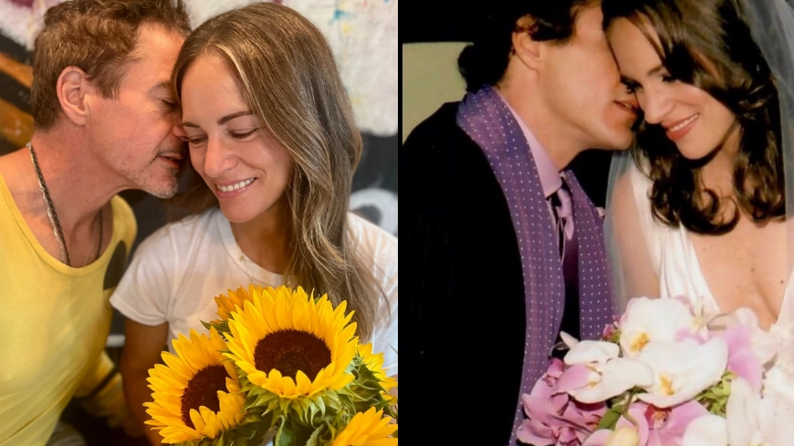 Robert Downey Jr. and wife Susan recreate wedding photo as they celebrate 18 years of marriage