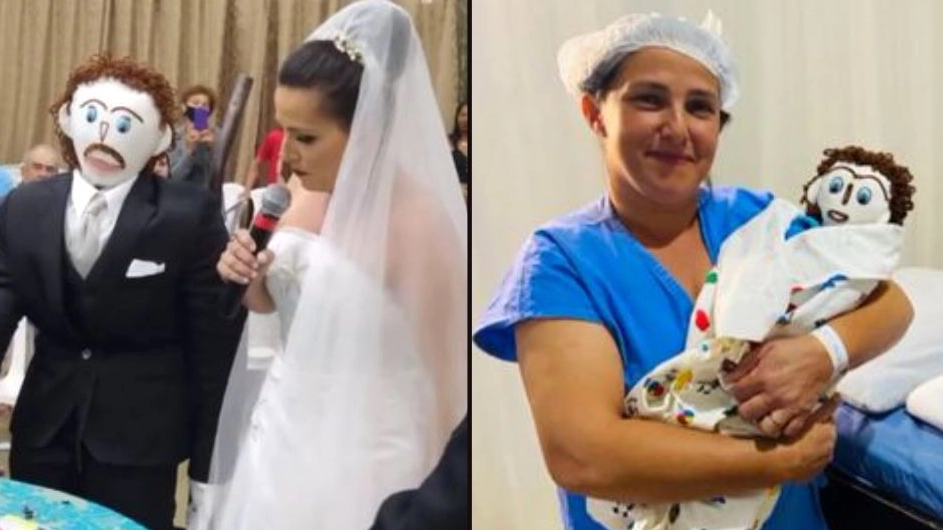 Woman says marriage with doll is 'hanging on a thread' after he 'cheated'