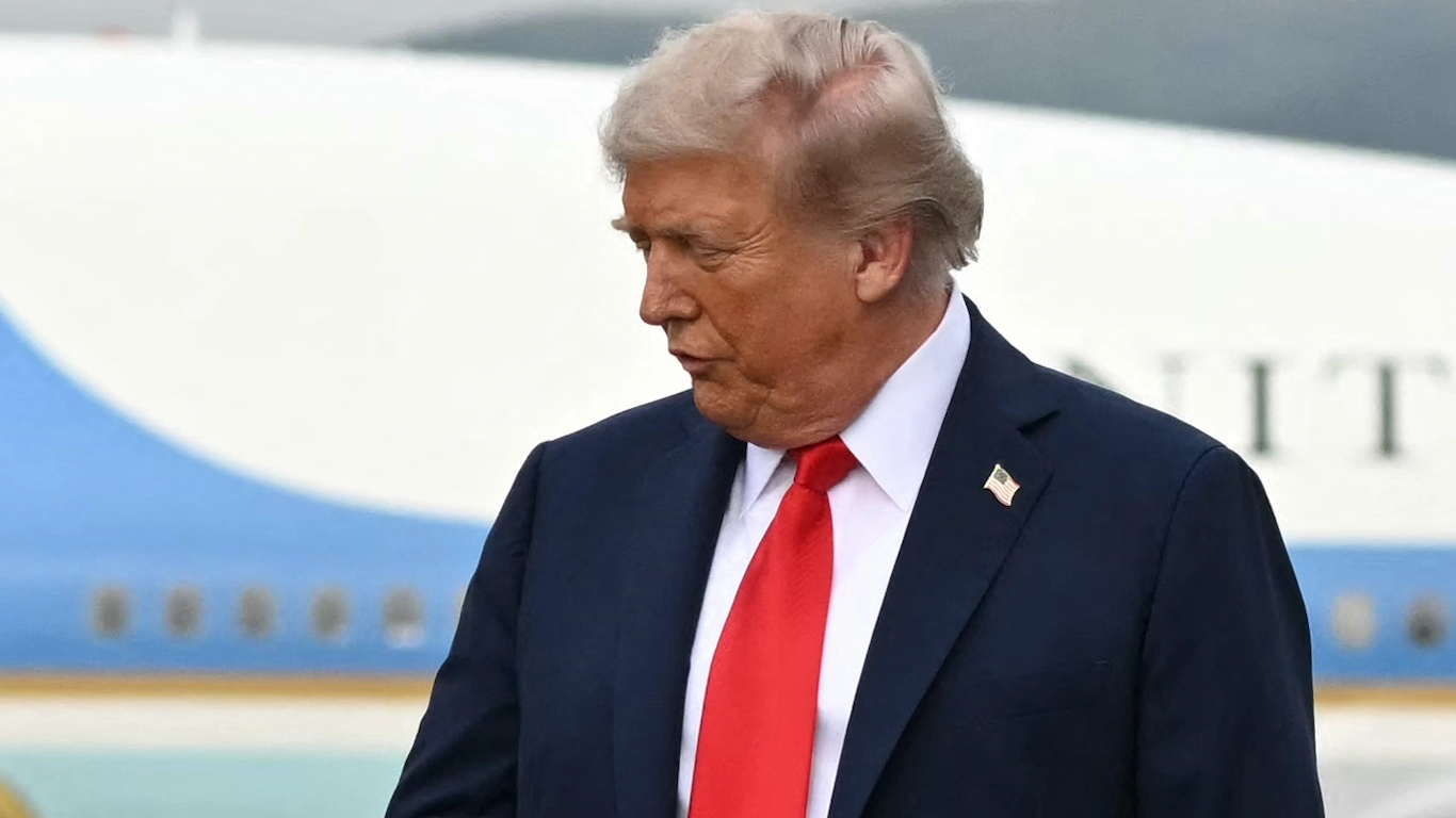 Donald Trump's hands go viral as large blotches of 'foundation' appear leaving people concerned