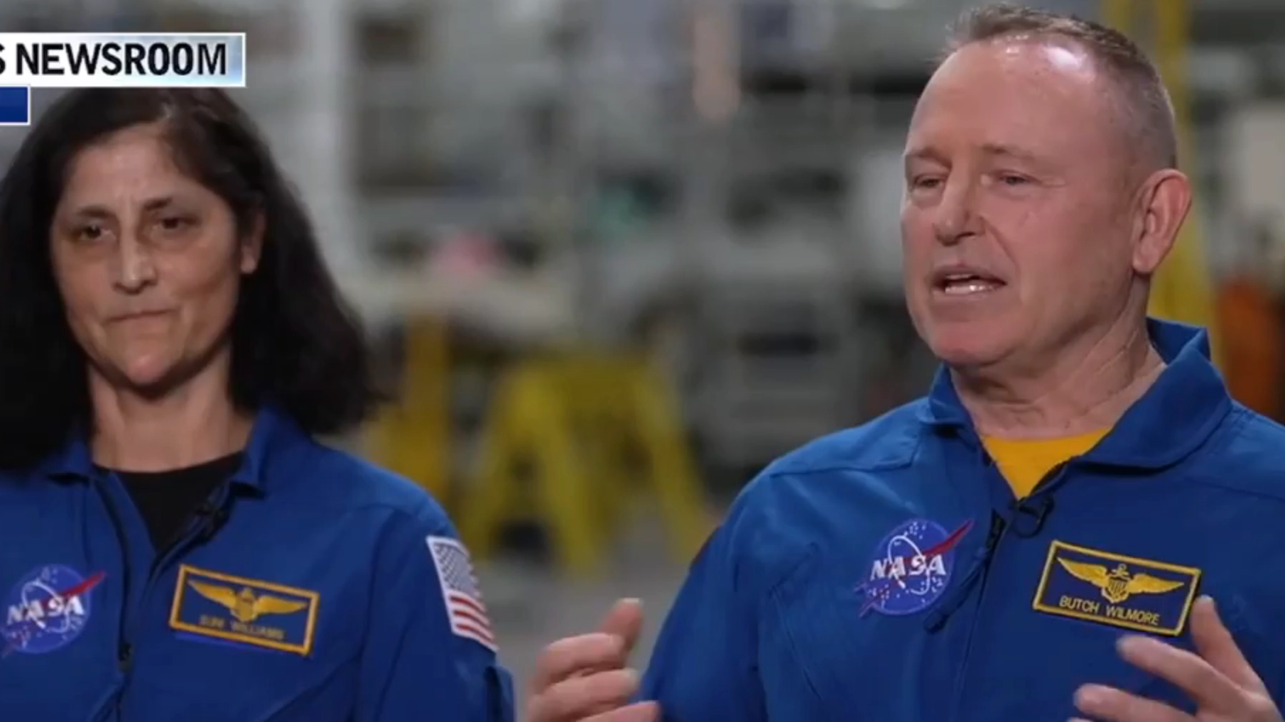 NASA astronauts speak out for first time since returning to Earth after spending nine months 'stranded' in space