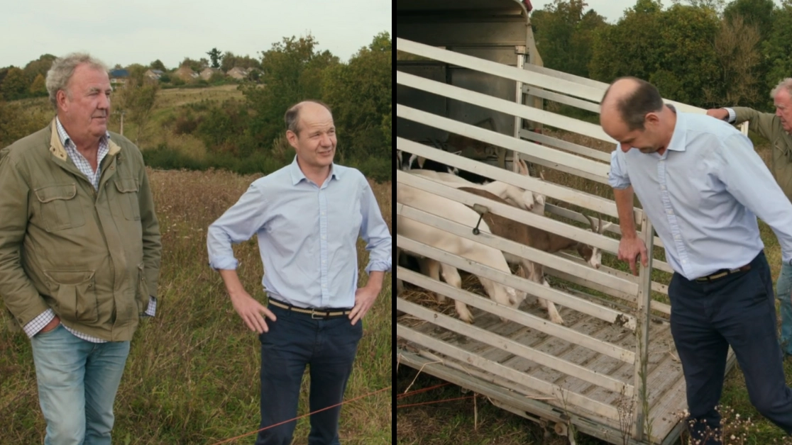 Clarkson's Farm fans have been trying to work out who Jeremy's neighbour is from hilarious fence scene