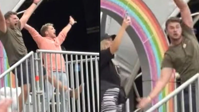Festival goers in stitches at Curtis Pritchard’s intense dance to YMCA
