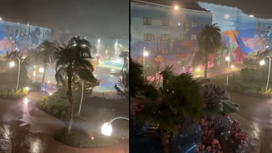 Terrifying footage shows Hurricane Milton hitting Walt Disney World resort