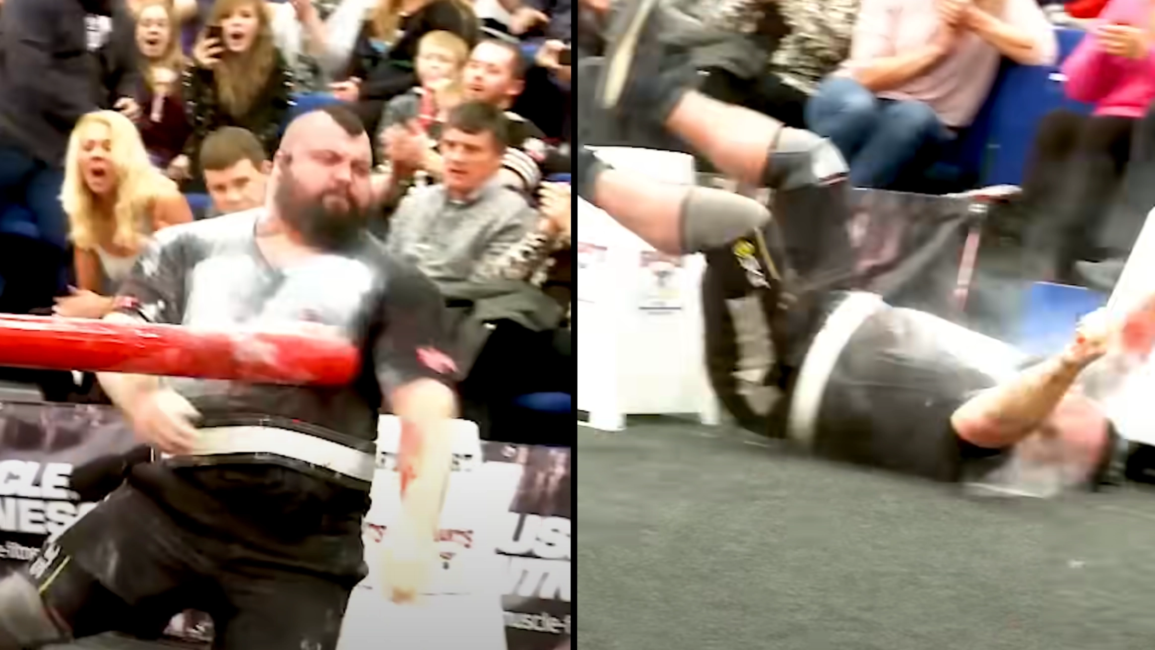 Horrifying moment Eddie Hall passed out doing brutal strongman challenge that most people wouldn't dare to attempt
