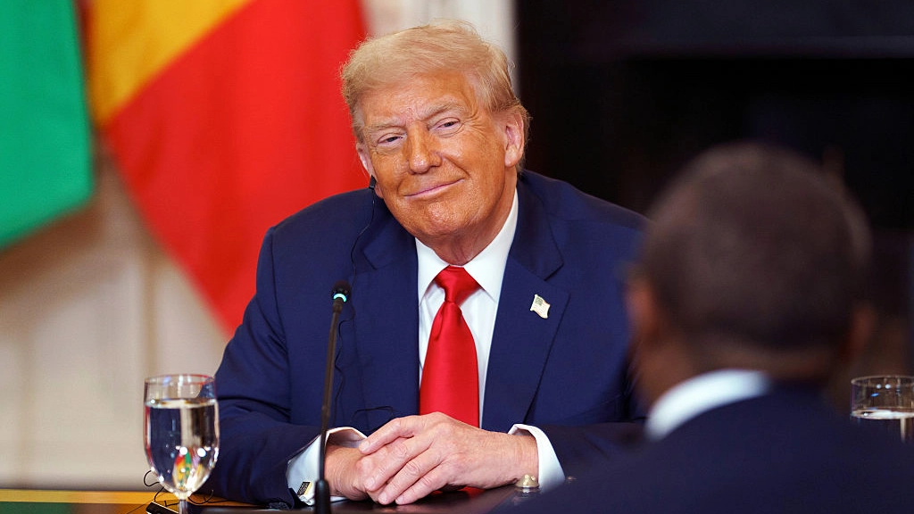Trump makes horrifically awkward comment to African president as he praises his English