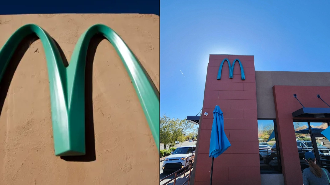One of the rarest McDonald's in the world has blue arches for very surprising reason