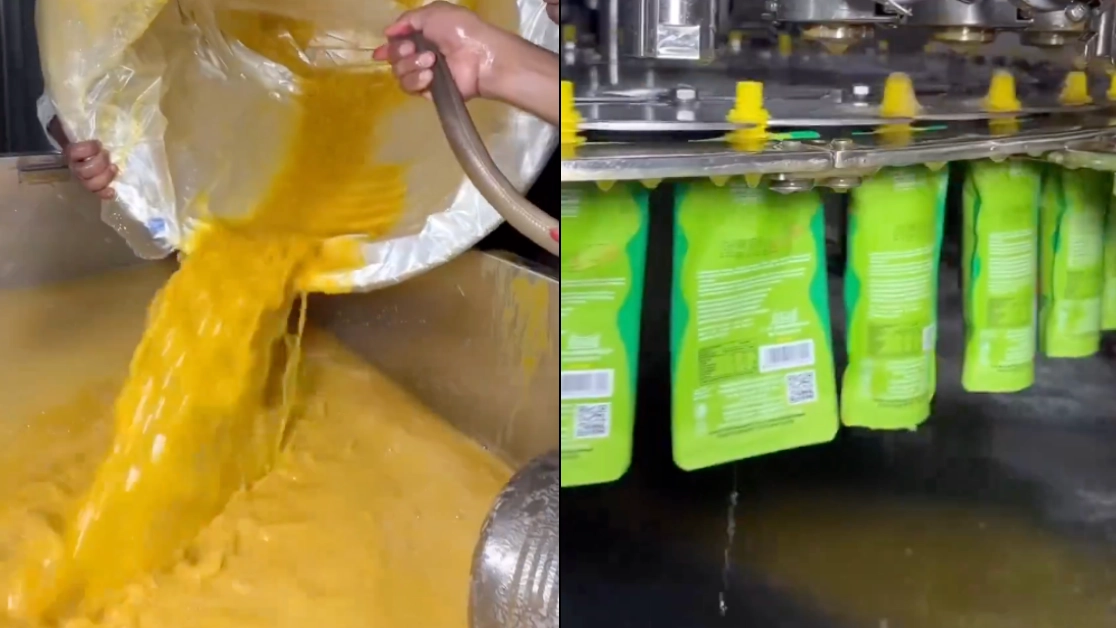 People vow to never drink fruit juice again after seeing how it’s made