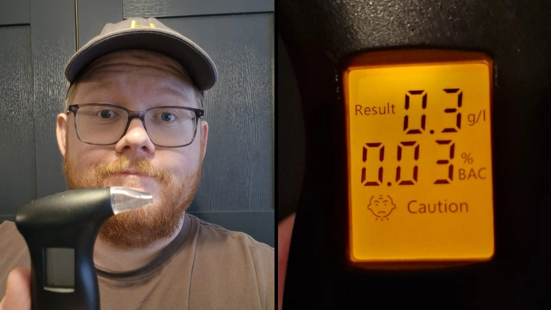 I used a home breathalyser kit after a night drinking and the morning after result left me shocked