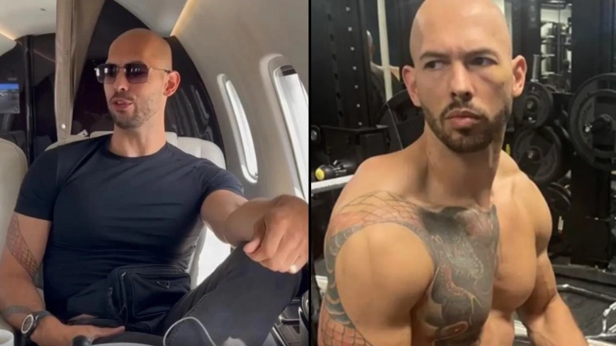 Andrew Tate says he was 'playing a comedic character' after being banned from social media