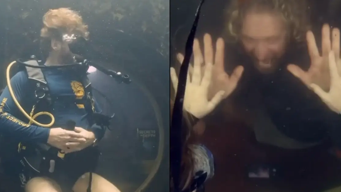 Man who decided to live underwater for 100 days reveals the shocking impact it had on his body