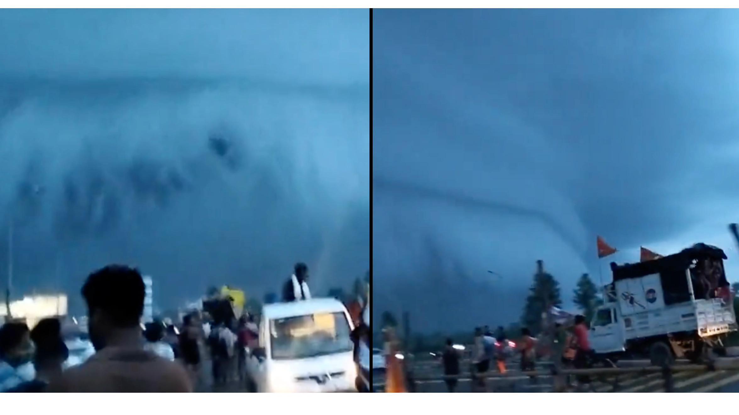 'Tsunami cloud' floats above busy town like something out of an apocalypse movie