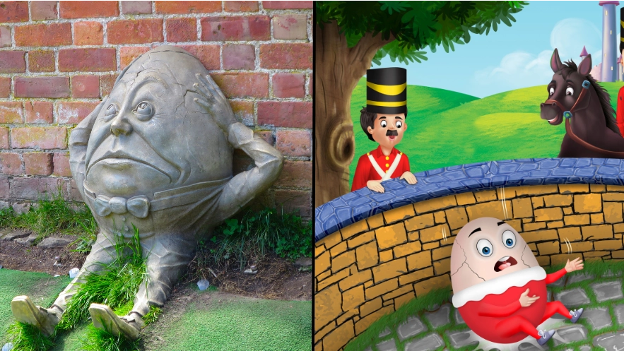 People are shocked to discover Humpty Dumpty isn't an egg