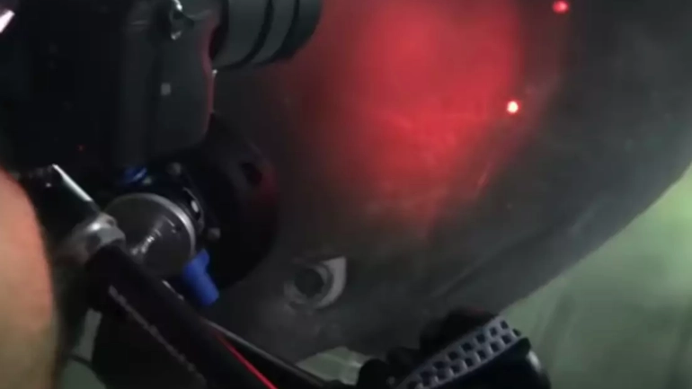 Sub on ocean floor comes into contact with deep-sea monster that predates dinosaurs in chilling footage