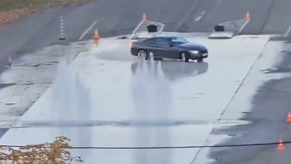 Truth behind terrifying viral video of Scandinavian driving test that people don’t believe is real