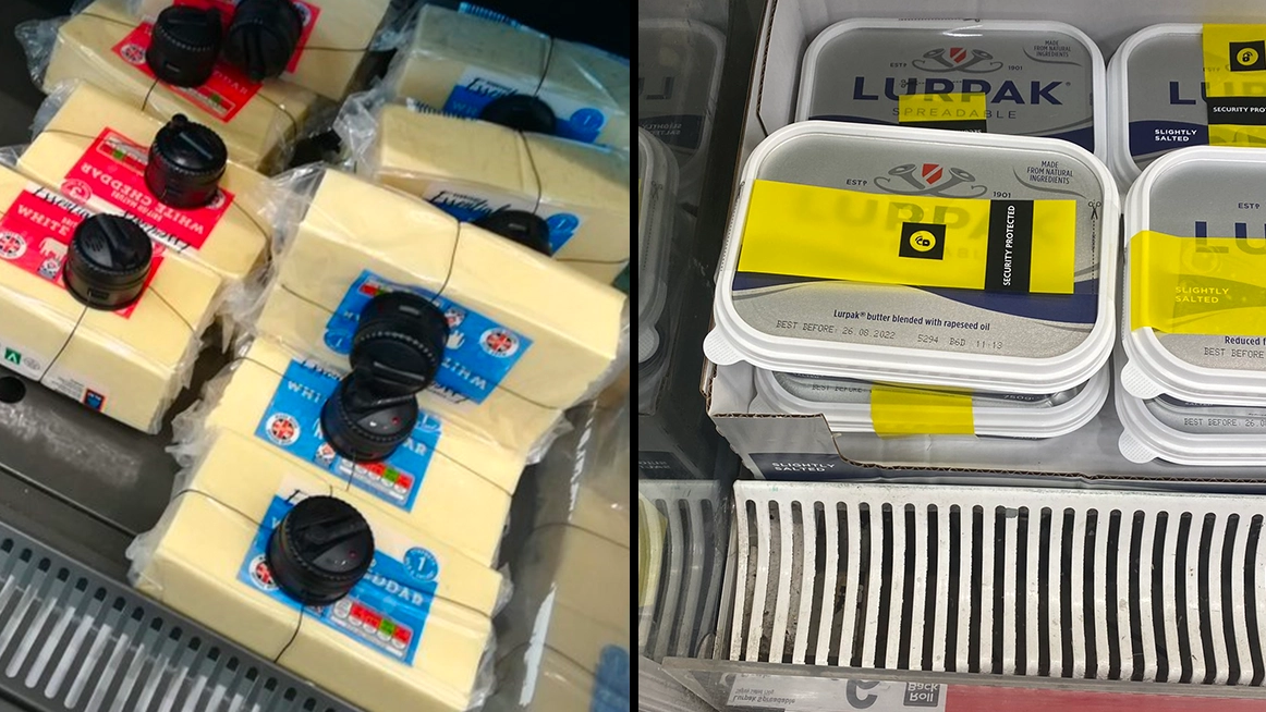Security Tags On Blocks Of Cheese Are Leaving People Confused