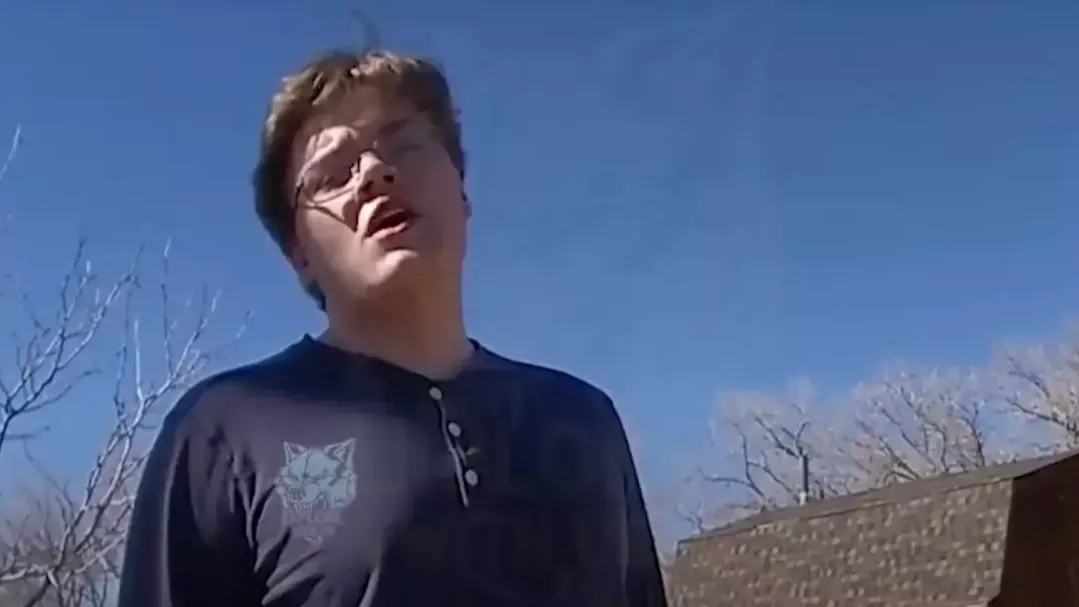 Chilling body-cam footage shows moment teenager admitted to having man’s severed head in bedroom