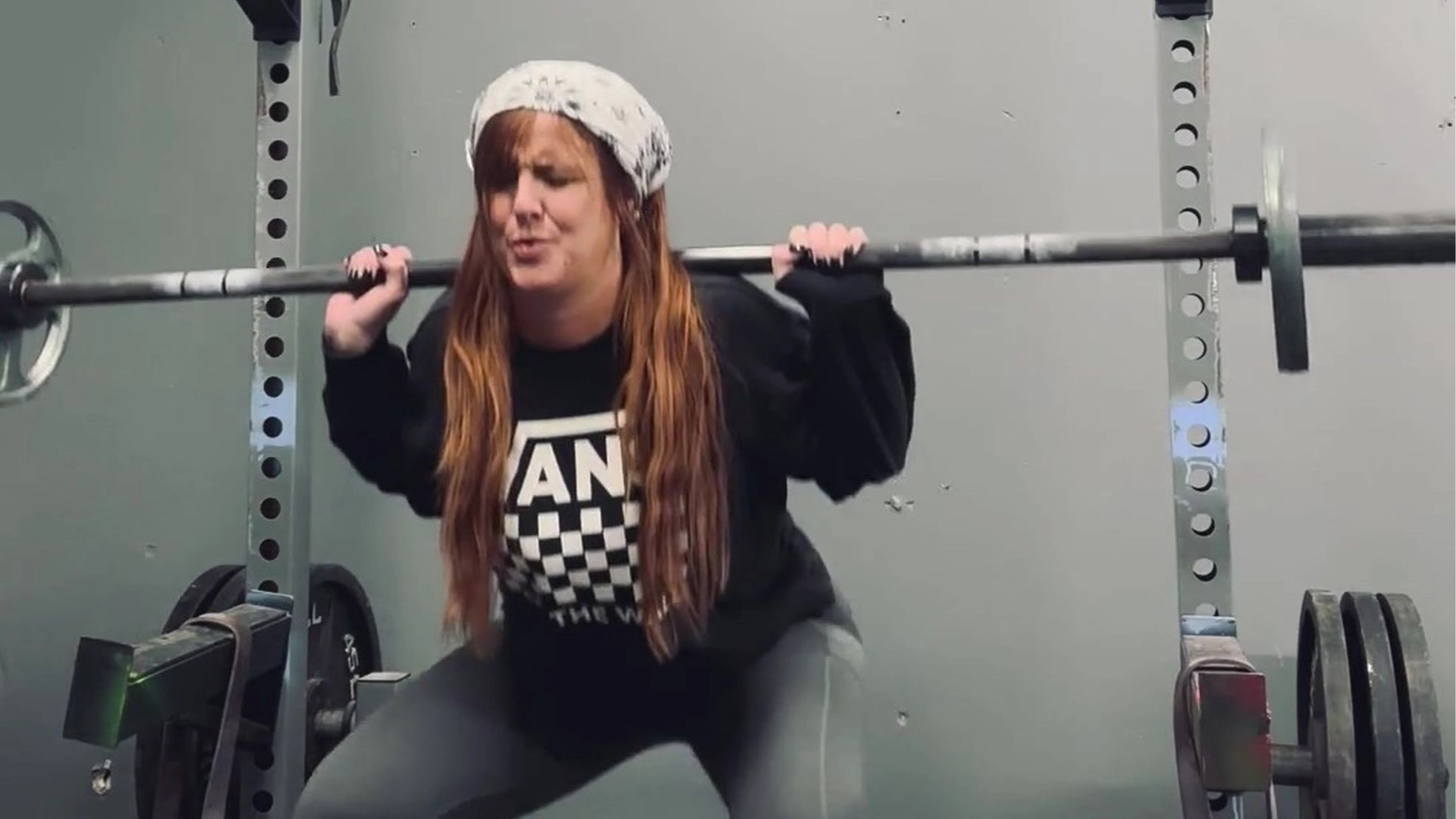 Woman, 33, issues warning after suffering stroke from ‘ripping open artery in neck’ during squats at gym