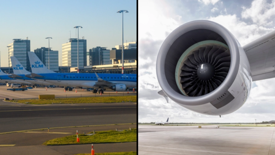Horror as person is sucked into plane engine and killed at Amsterdam airport in front of terrified passengers