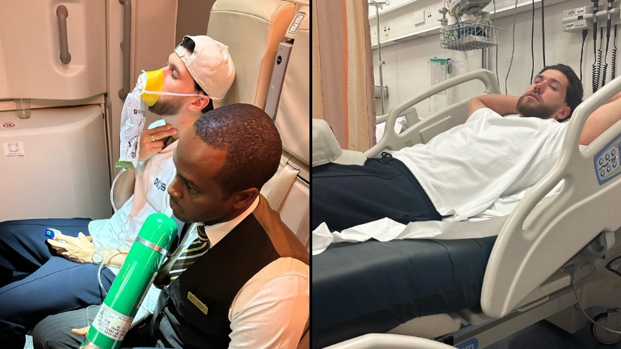 Former Love Island star had 'possibility of dying' on flight after major food mix-up on flight