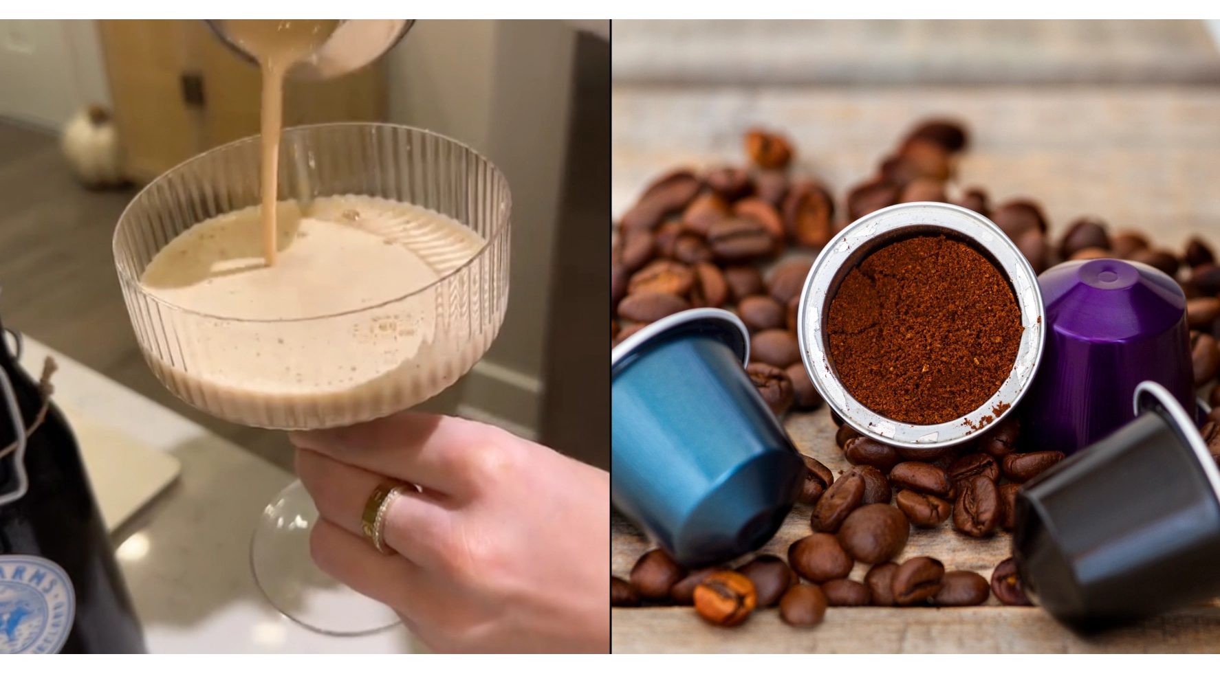 Simple espresso martini recipe you can make with coffee pod is a Christmas gamechanger
