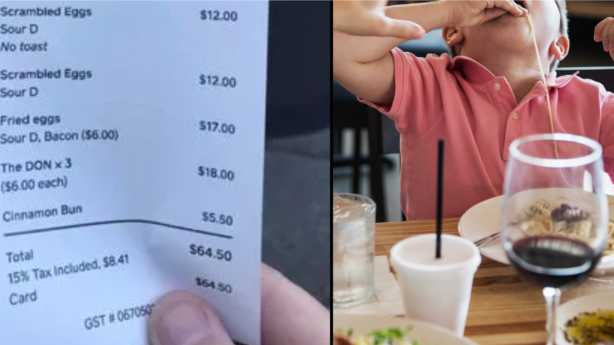 Woman outraged after café employee insults her family on receipt