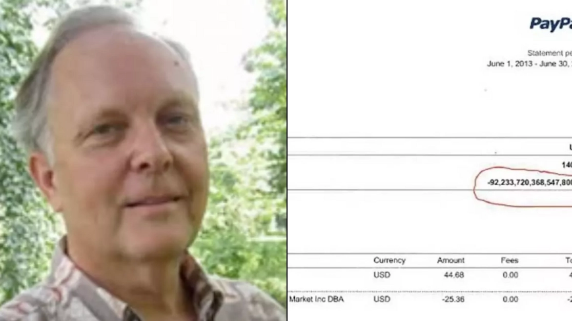 Man became richest person of all time for two minutes with £70 quadrillion in the bank