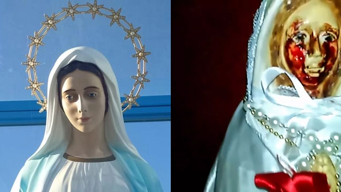 Vatican reveals truth behind Virgin Mary statue that crowds gathered to see 'crying tears of blood'