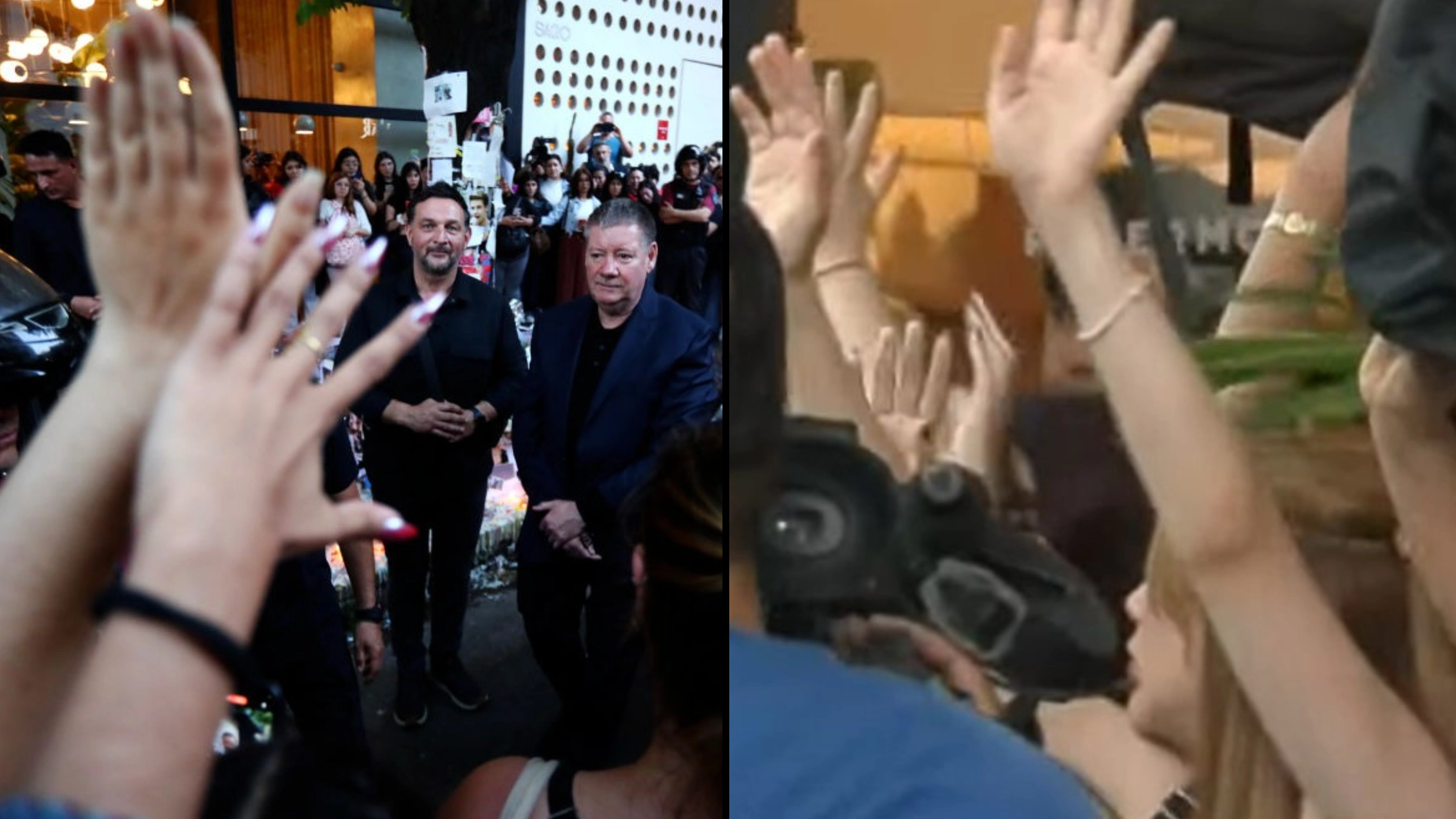 Fans block cameras from Liam Payne's dad as he visits hotel where One Direction star died