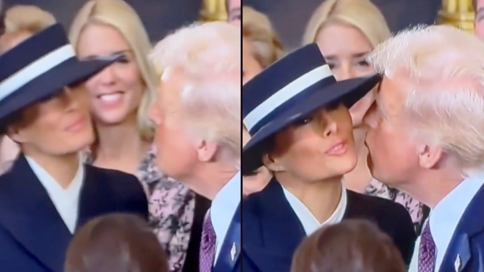 Body language expert explains why Donald Trump struggled to kiss wife Melania in awkward inauguration moment