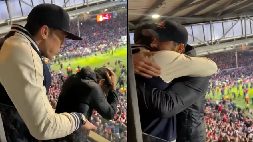 Ryan Reynolds shares moment Wrexham AFC win and get promoted to higher league