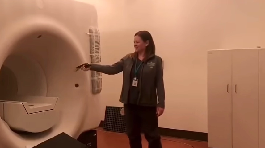 Video shows reality of taking metal into an MRI scanner after man died when it 'snatched him'