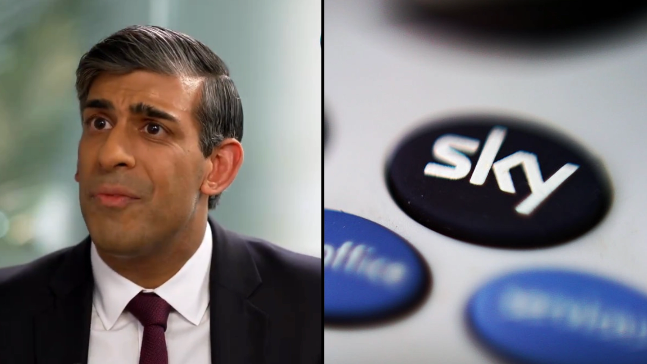 Brits point out Rishi Sunak error as PM says he had to go without Sky TV when he was child