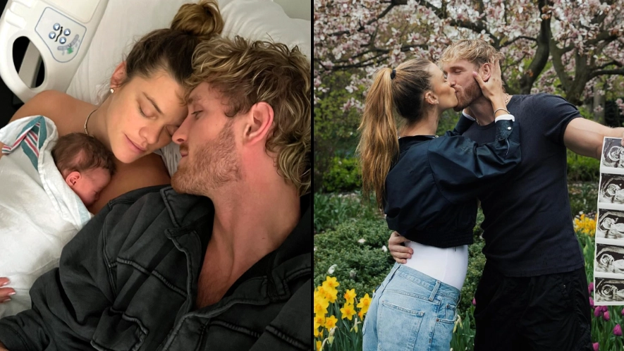 Logan Paul announces birth of first child with fiancée Nina Agdal