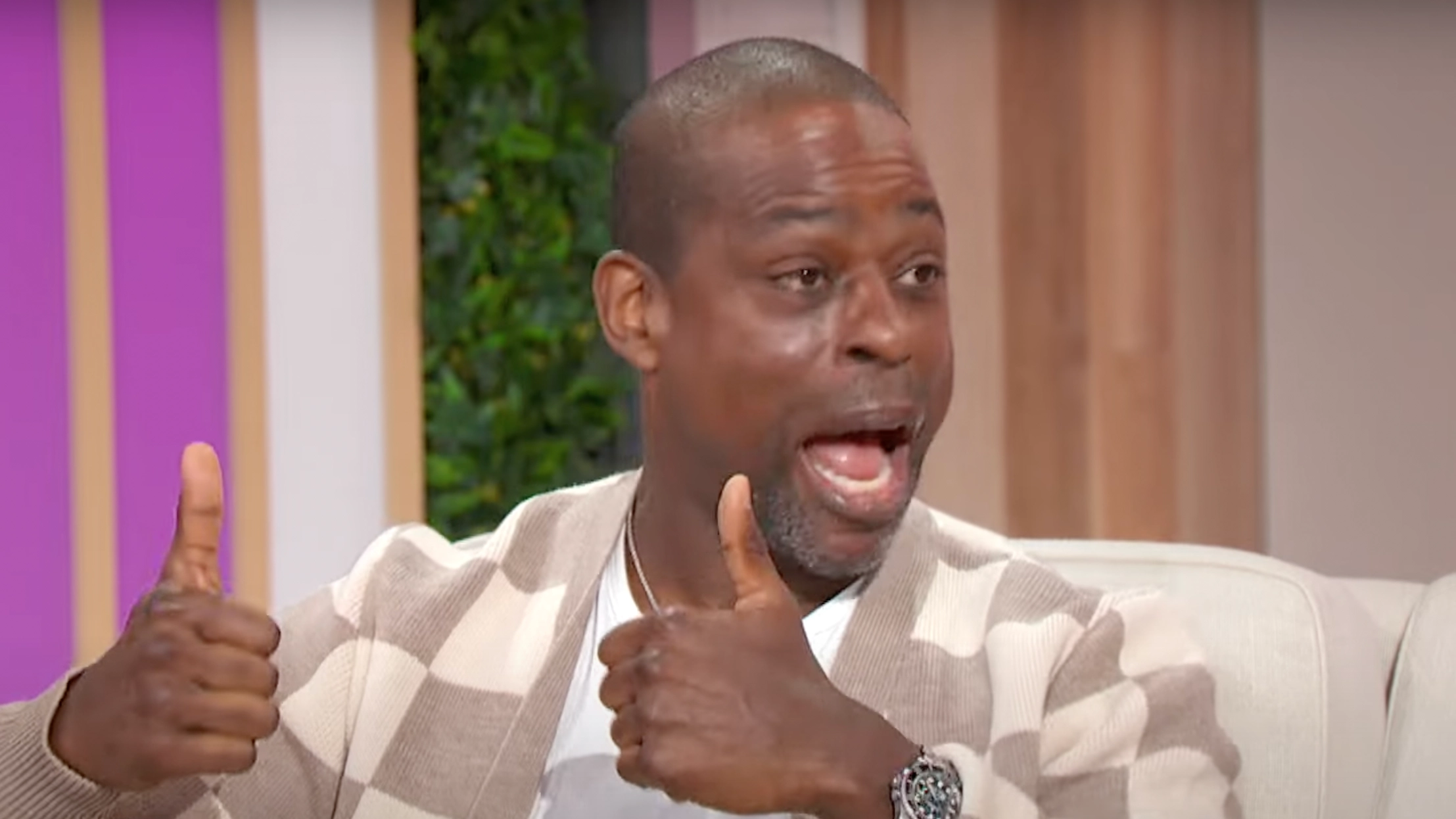 Black Panther star praised by fans after 'real' reaction to finding out his wife filmed a sex scene with her celebrity crush