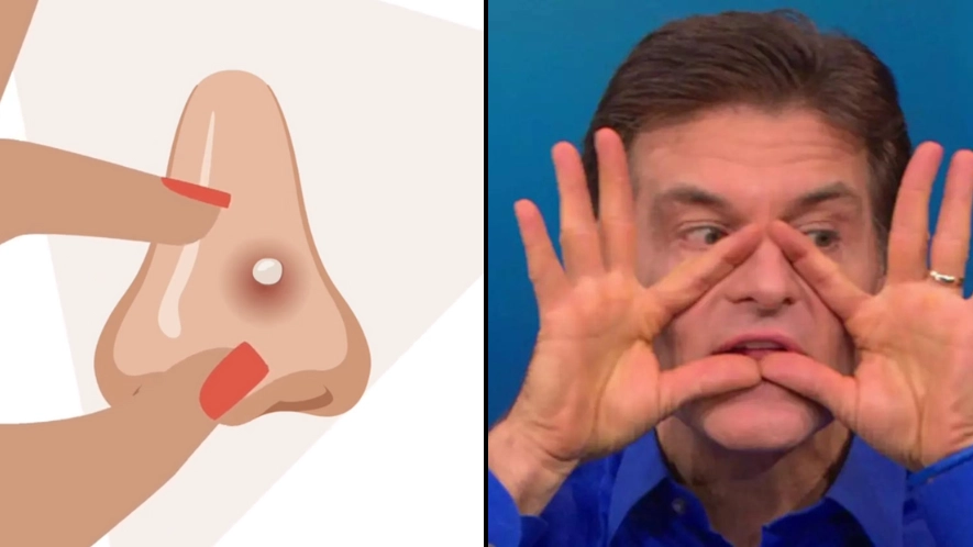 Worrying simulation shows why you should never pop spots in ‘triangle of death’ on your face