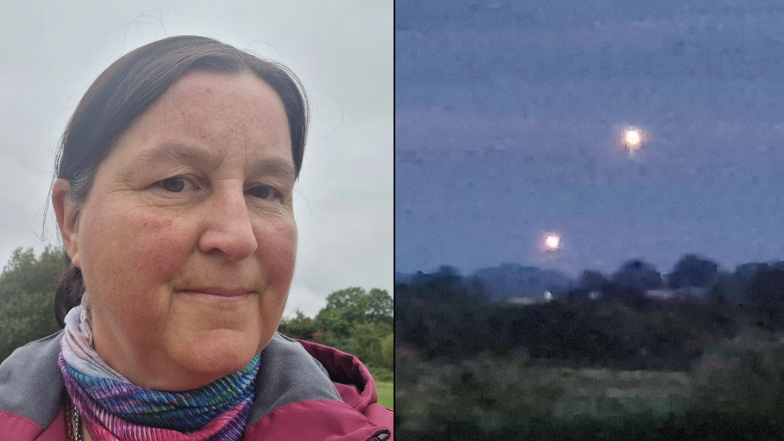 Alien expert analyses new footage of 'glowing UFOs' spotted in UK sky by dog walker