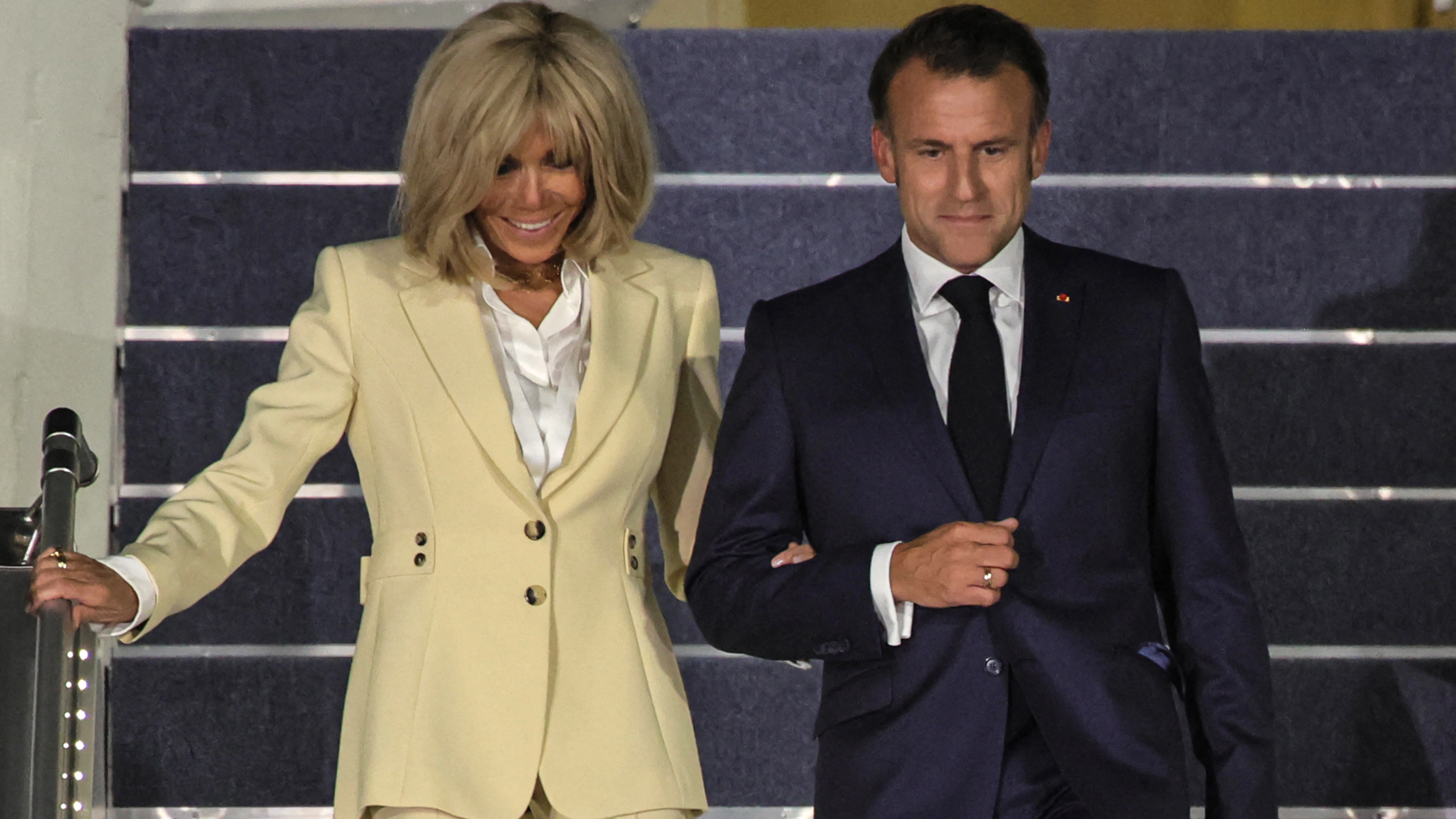 Macron's office forced into embarrassing U-turn over explanation behind 'wife's slap' in heated exchange