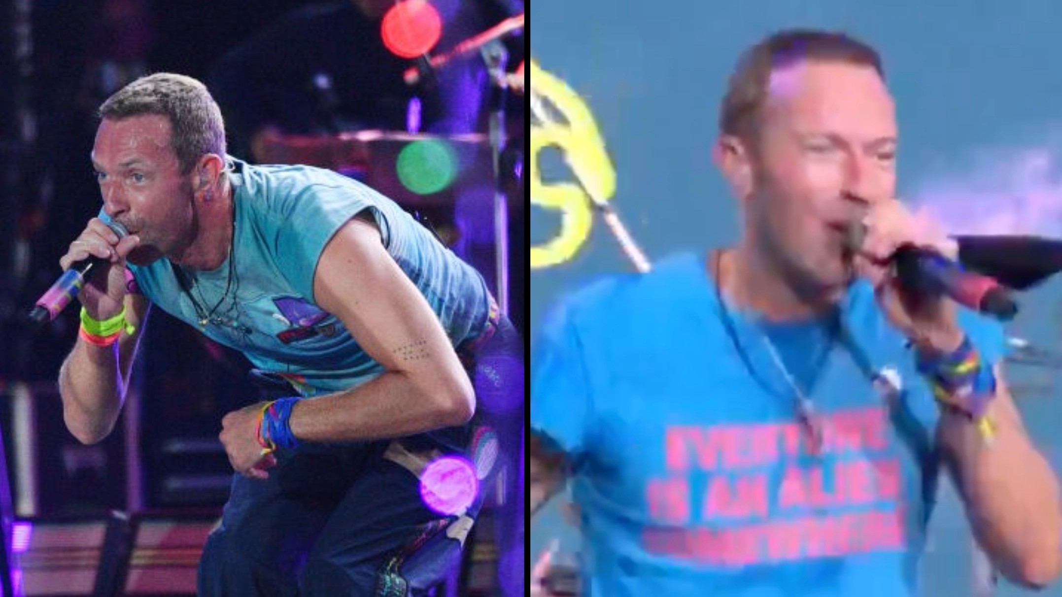 Glastonbury fans baffled after hearing Chris Martin speak during Coldplay headline show