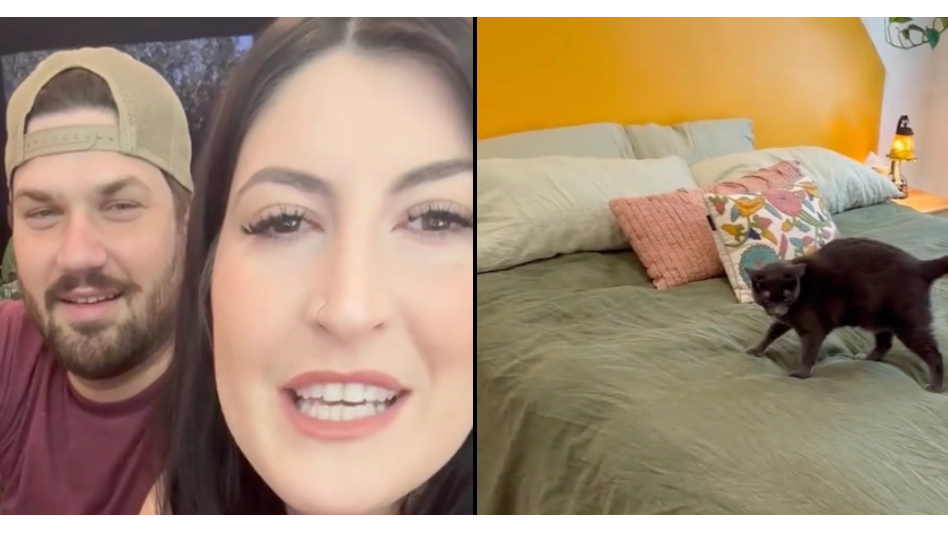 Couple spark mass confusion after admitting they switch bed sides every night