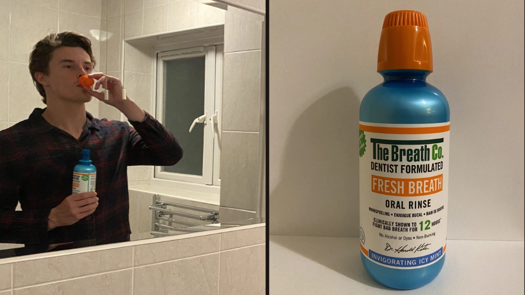 Man tests out £8 ‘miracle’ mouthwash that claims to get rid of morning breath if you use night before