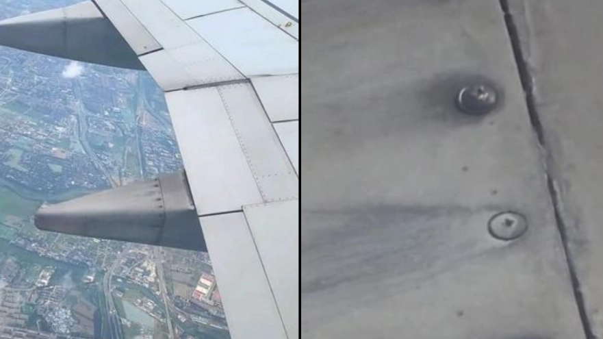 Passenger Shares Terrifying Moment Screws On Aeroplane Wing Loosen At 35,000 Feet
