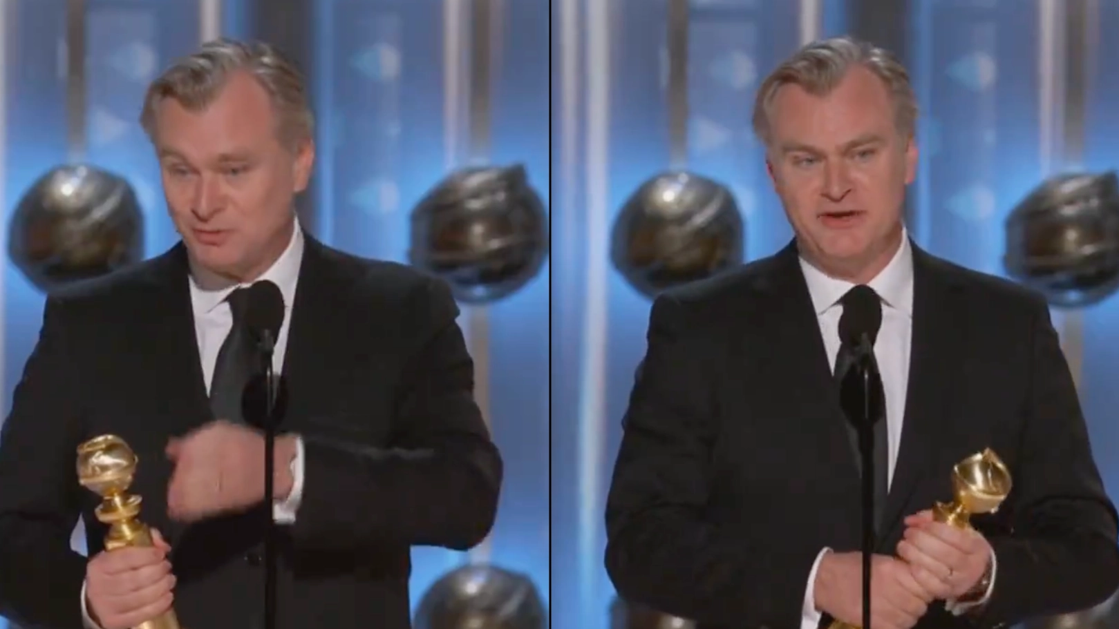 Christopher Nolan reflects on accepting award for Heath Ledger in moving speech at Golden Globes