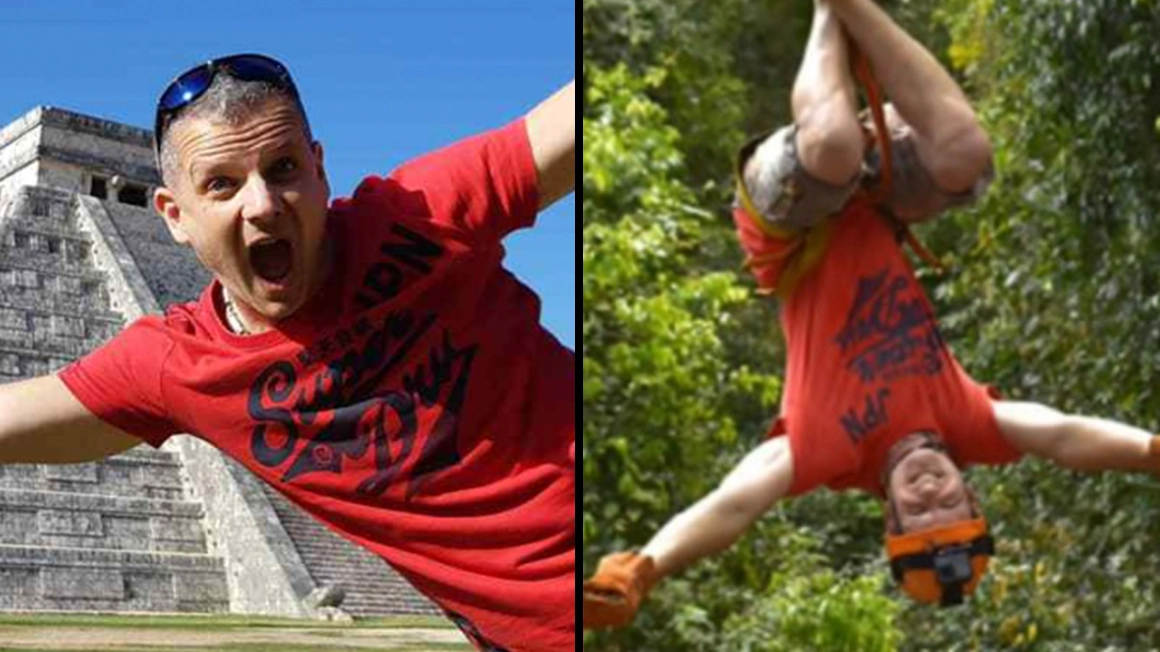 Man who tried to claim £22k in damages after car crash caught zip wiring on holiday